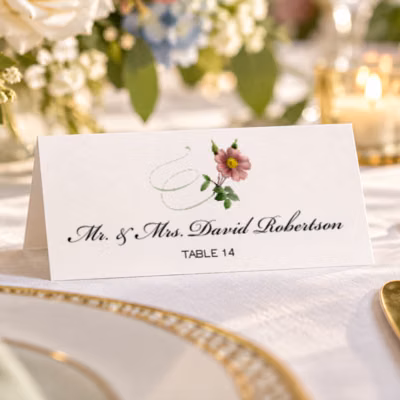 Tented Place Card